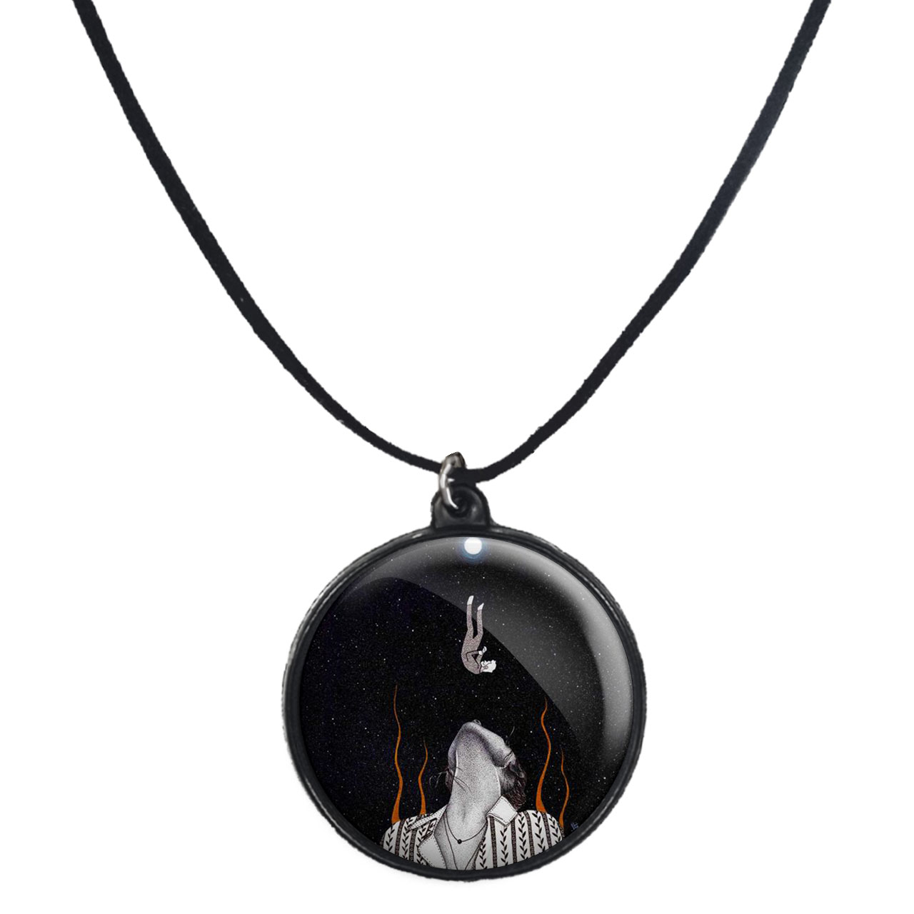 گردنبند پرمانه طرح دخترونه کد pmb.4513 مدل دو طرفه