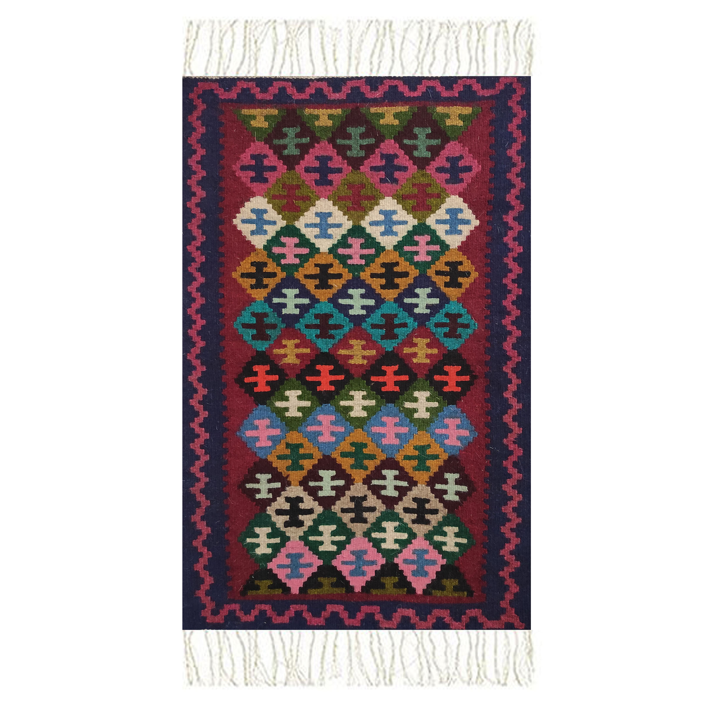 گلیم دستبافت نیم متری مدل آذربایجان کد sk30