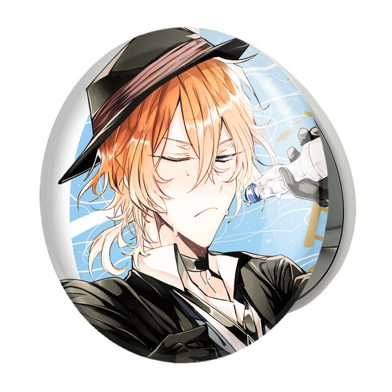 آینه جیبی خندالو طرح چویا سان انیمه سگ های ولگرد بانگو مدل تاشو کد 11756 