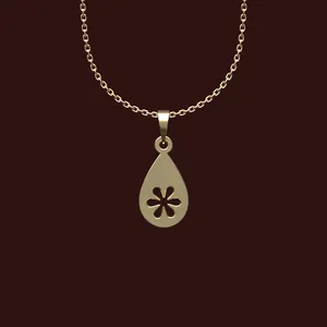 گردنبند طلا 18 عیار زنانه مدوپد مدل هندسی کد X2-1-1099