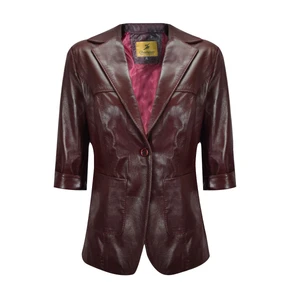 کت چرم زنانه چرمیران مدل fc1021