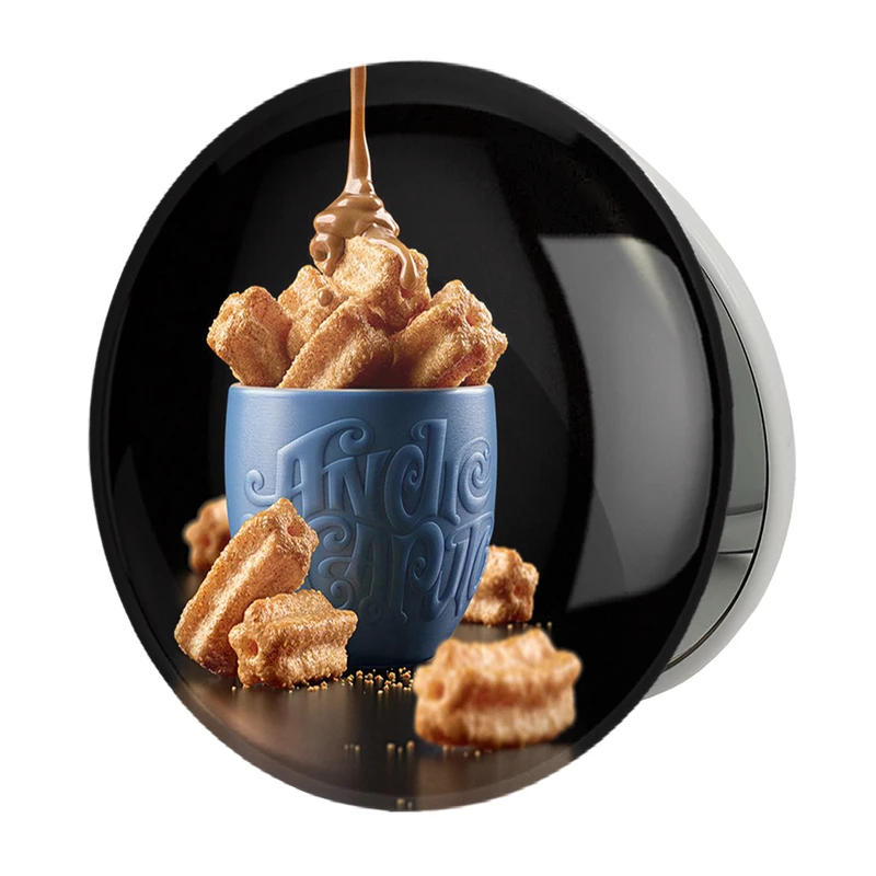 آینه جیبی خندالو طرح شیرینی جات مدل تاشو کد 31148