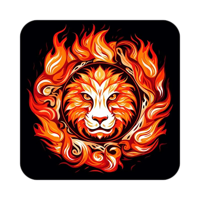 زیر لیوانی کاکتی طرح شیر مدل mp23989