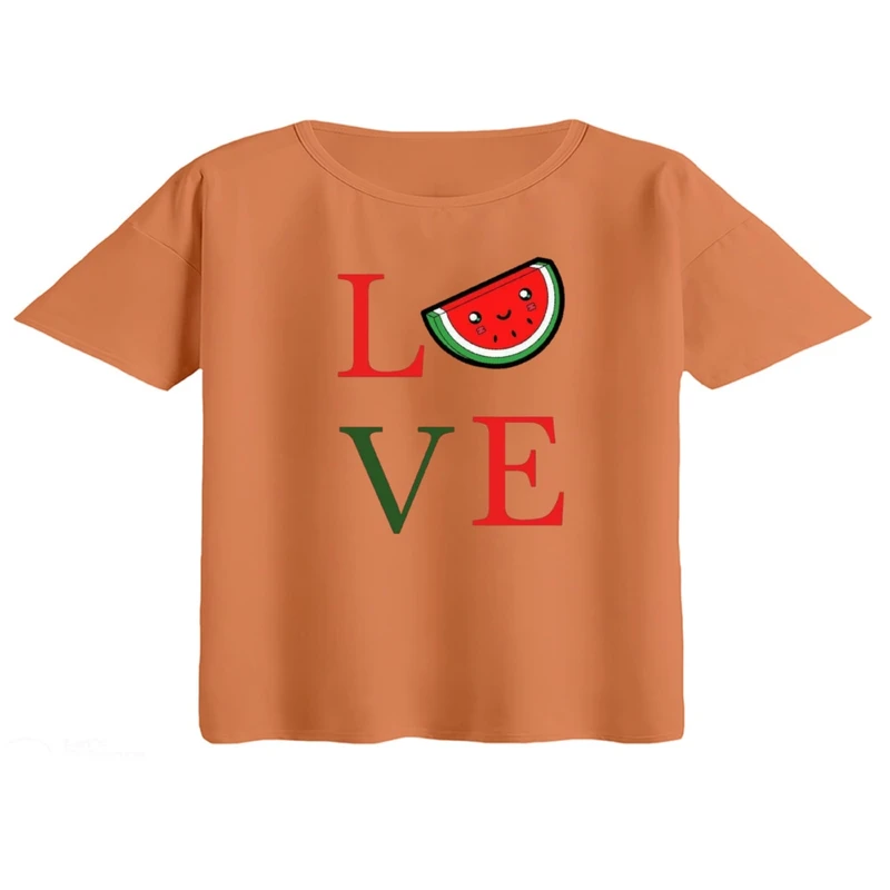 کراپ تی‌شرت آستین کوتاه زنانه مدل نوشته یلدایی کد 7