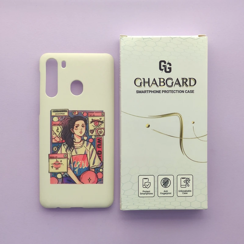 کاور قاب گارد مدل دخترانه مناسب برای گوشی موبایل سامسونگ Galaxy A21