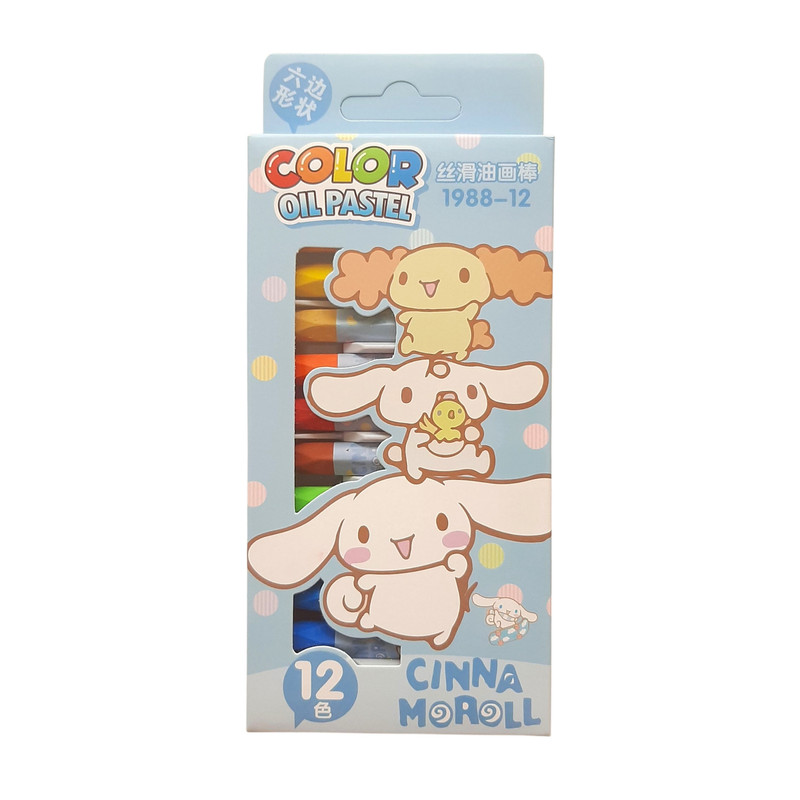 مداد شمعی 12 رنگ مدل سینامورول