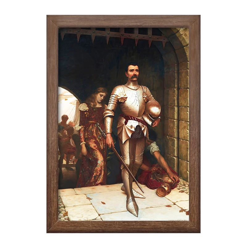 تابلو خندالو طرح نقاشی فتح اثر ادموند بلر لیتون کد F12459