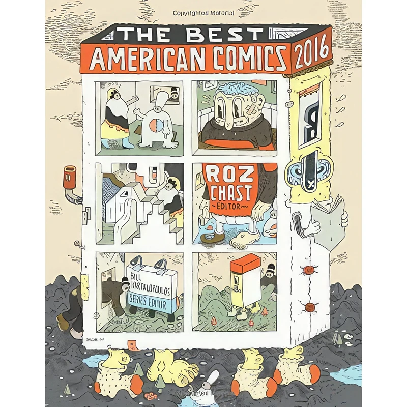 کتاب The Best American Comics 2016 اثر Roz Chast and Bill Kartalopoulos انتشارات Houghton Mifflin Harcourt