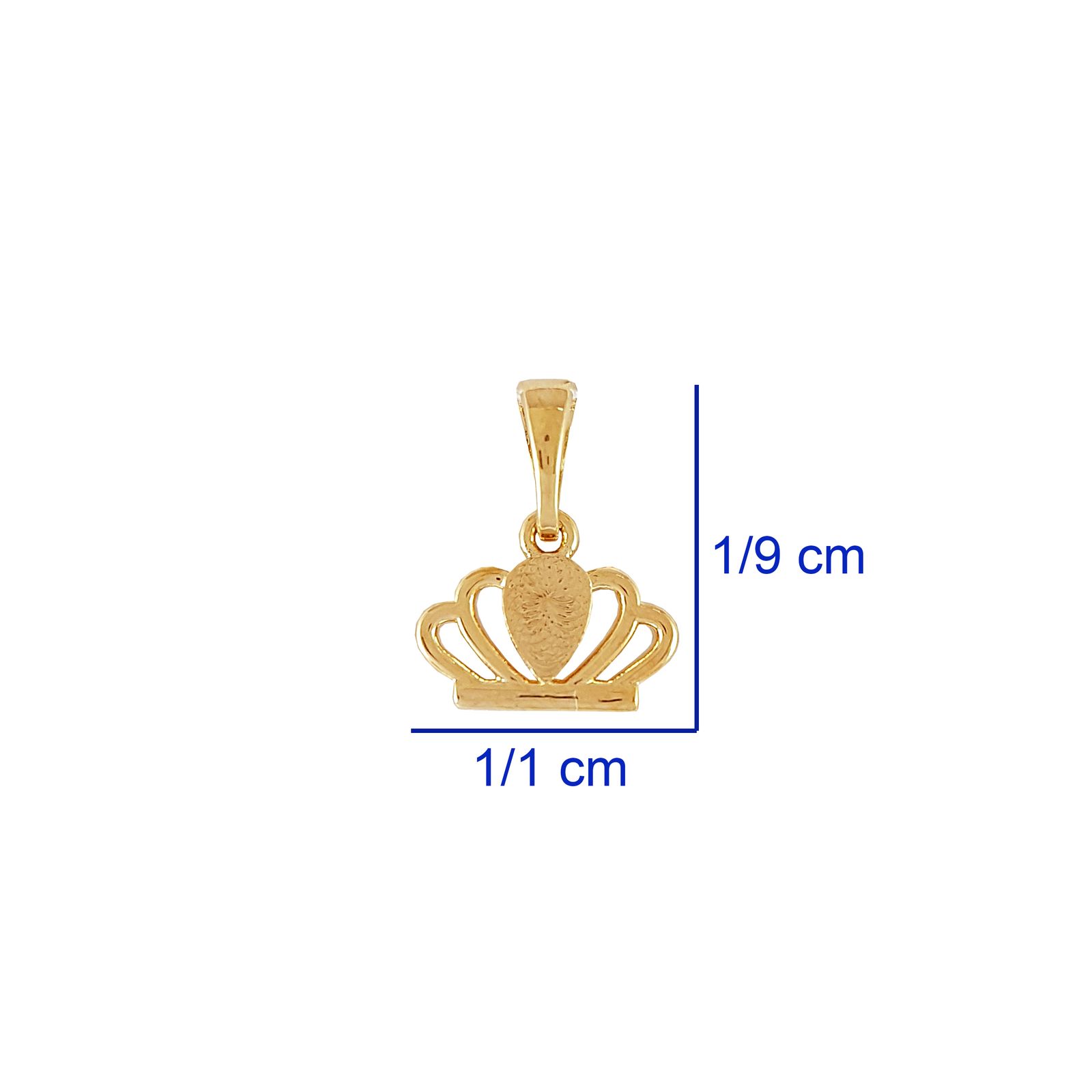 آویز گردنبند زنانه ژوپینگ مدل تاج کد XP1105 -  - 2