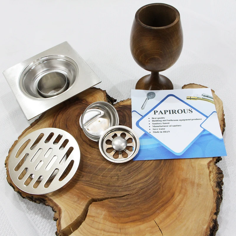 عکس شماره 3 : کف شور پاپیروس مدل استیل lux