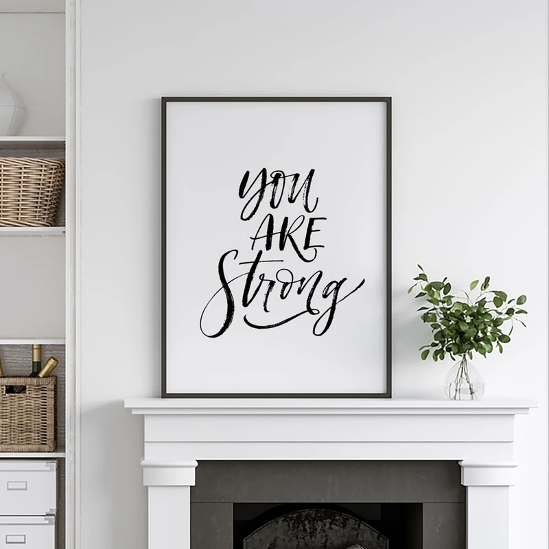 تابلو سالی وود مدل تو قوی هستی کد T200334