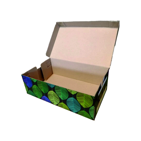 جعبه بسته بندی مدل کفش زنانه طرح برگ کد Z2 بسته 25 عددی