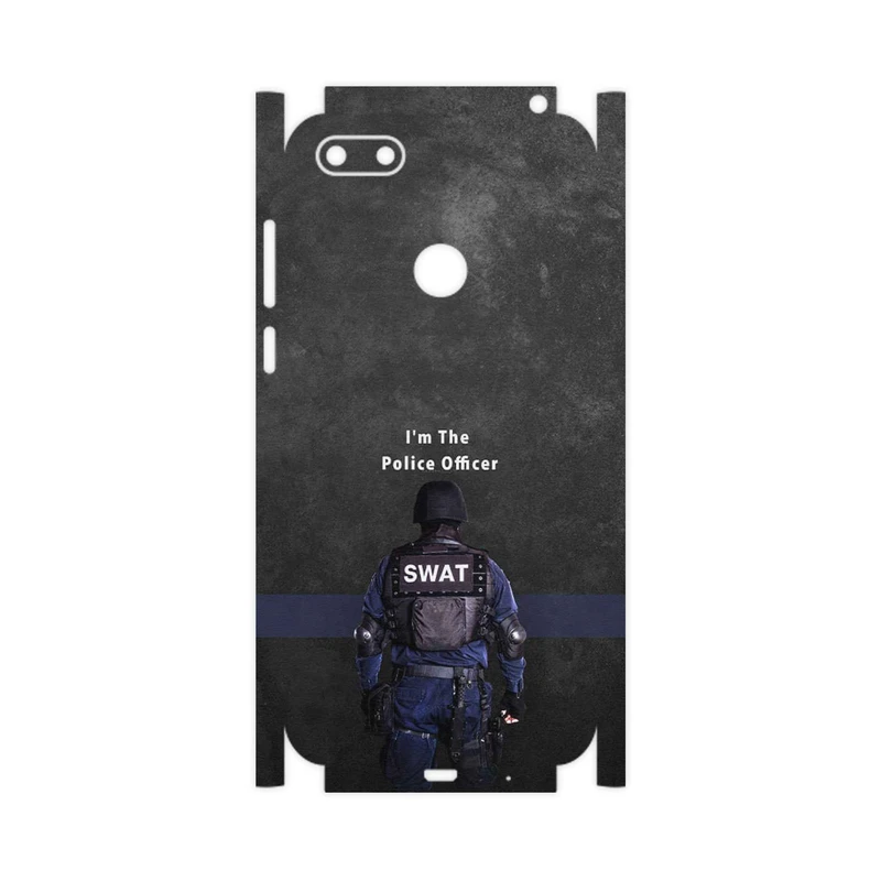 برچسب پوششی ماهوت مدل Police Officer-FullSkin مناسب برای گوشی موبایل موتورولا Moto E6 Play