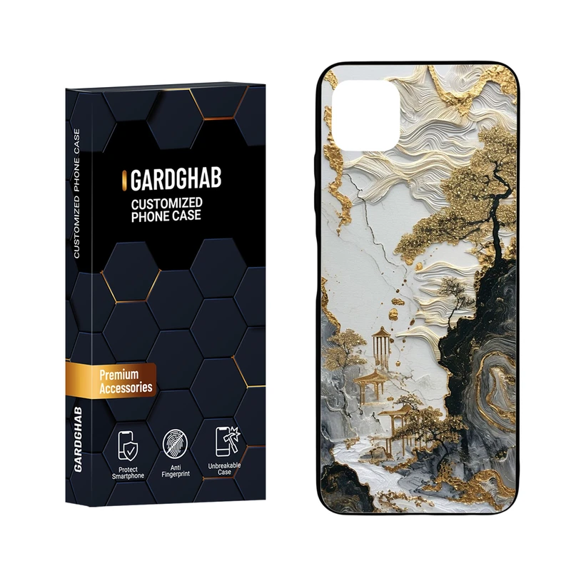 کاور گارد قاب مدل دور ژله ای هنری مناسب برای گوشی موبایل سامسونگ Galaxy A22 5G