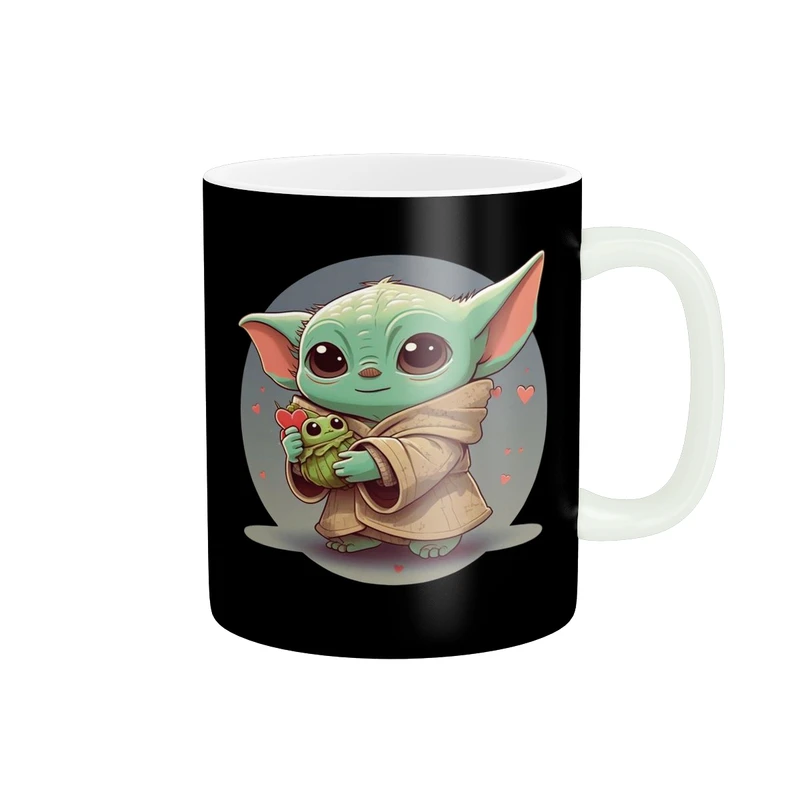 ماگ پادآفرین مدل کارتونی طرح بیبی یودا گروگو کد p9002