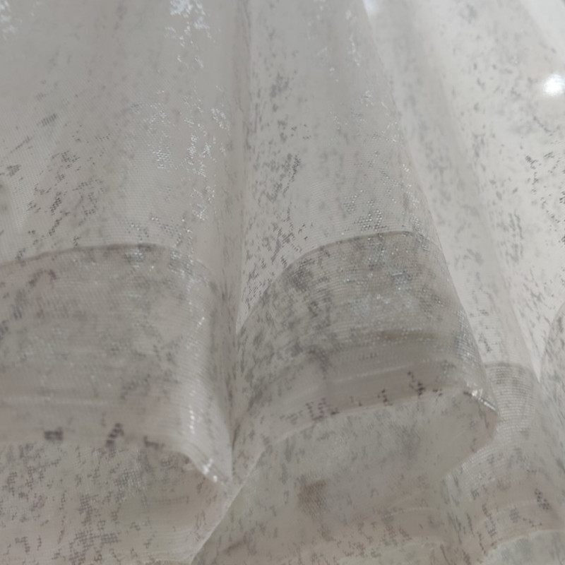 پرده تیکو دکو مدل حریر ژورژت طلاکوب سایز 300x280 سانتیمتر