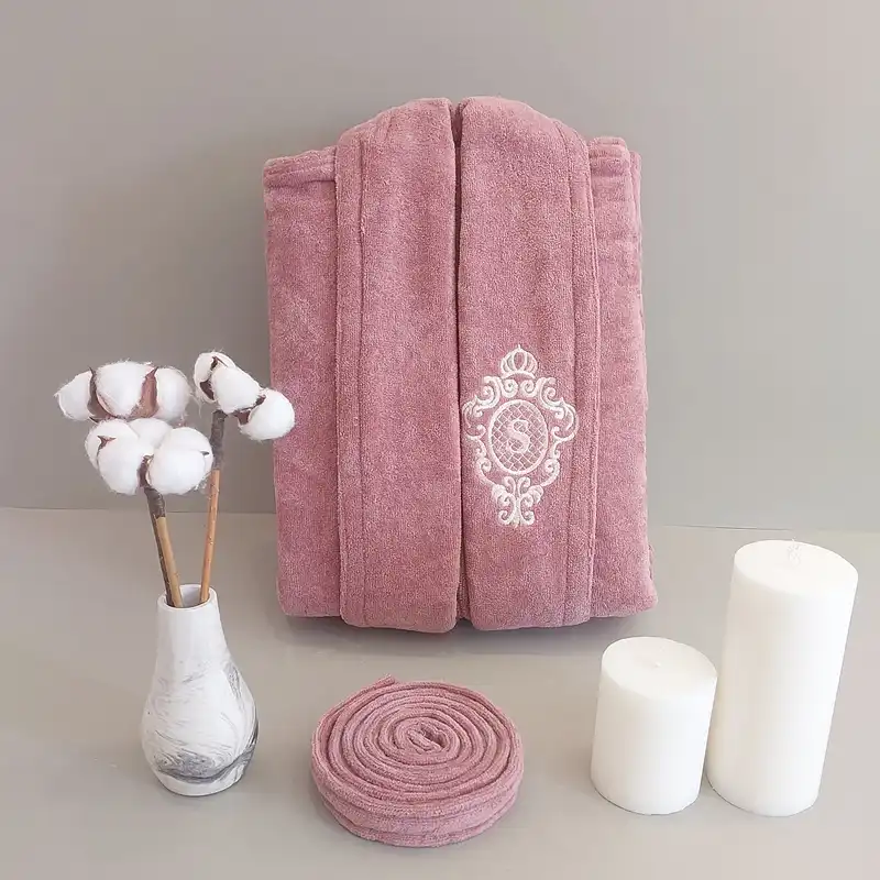 حوله پالتویی ارغوان مدل تن پوش تیفانی سایز 125