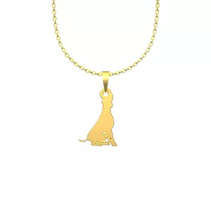 گردنبند طلا 18 عیار زنانه مدوپد مدل سگ کد J2-1-1108