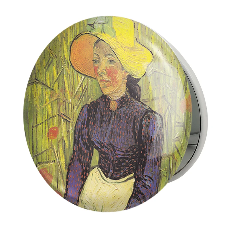 آینه جیبی خندالو طرح ونسان ونگوگ (Van Gogh) مدل تاشو کد 36814