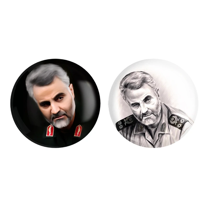 مگنت خندالو طرح سردار سلیمانی کد 26192618 مجموعه 2 عددی