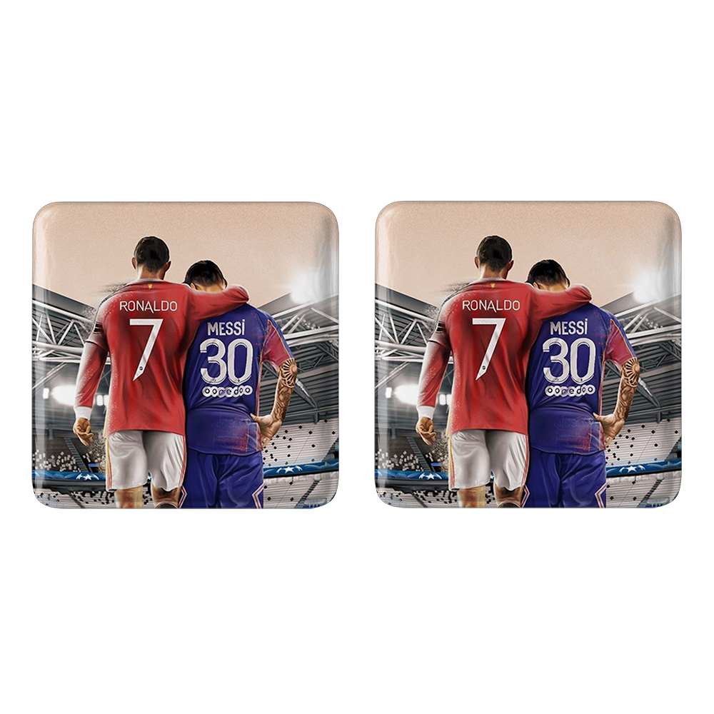 پیکسل خندالو مدل کریستیانو رونالدو و لیونل مسی کد 14000 به همراه مگنت