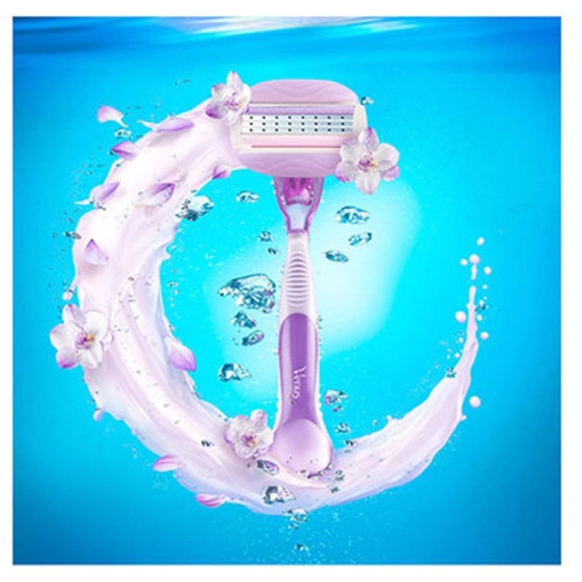 خود تراش ژیلت مدل Venus Comfortglide Breeze به همراه تیغ یدک بسته 6 عددی -  - 2