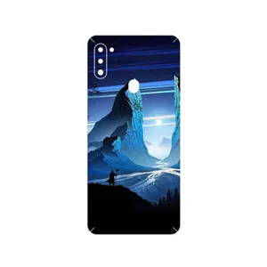 MAHOOT Blue Mountains Digital Art Cover Sticker for Samsung Galaxy M11