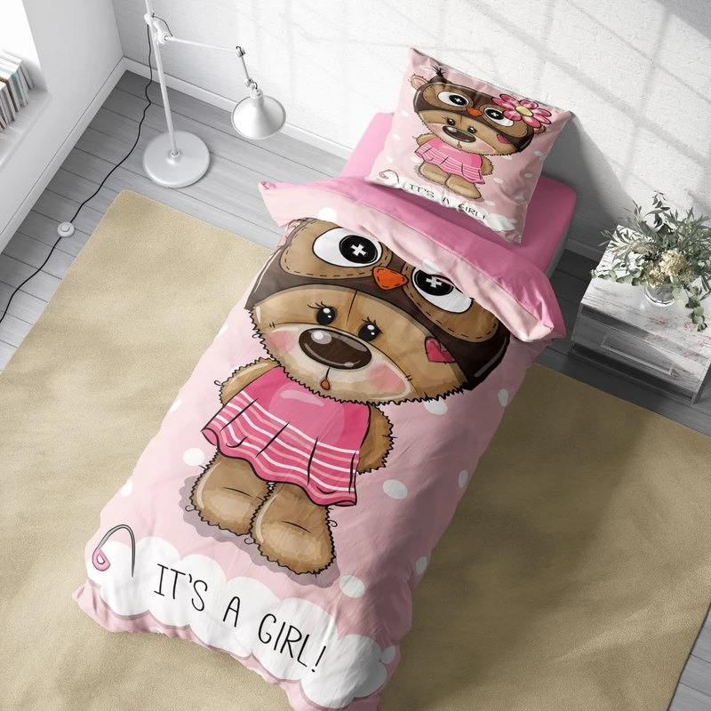 سرویس خواب 1 نفر 4 تکه مدل خرس کد 142