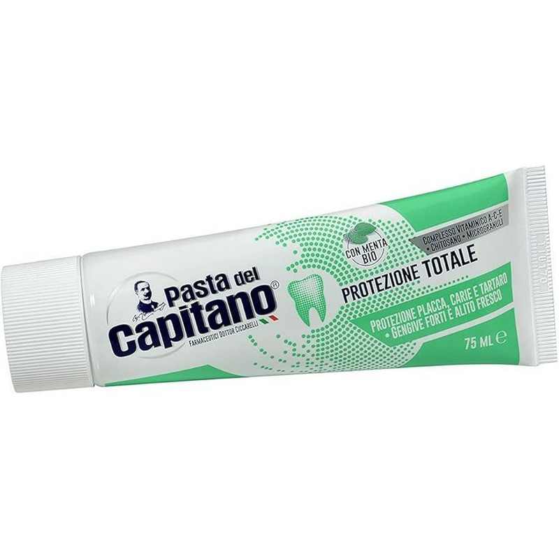 خمیر دندان پاستا دل کاپیتانو مدل Total Protection حجم 75 میلی لیتر