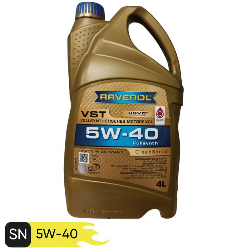 روغن موتور راونول مدل VST 5W40 SN حجم 4 لیتر