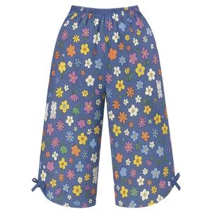شلوارک راحتی زنانه ماییلدا طرح گلهای بهاری کد 5568-6