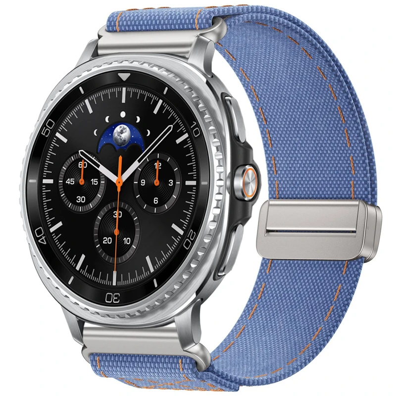 بند اسپریگ مدل Kalebol Denim W8 مناسب برای ساعت هوشمند سامسونگ Galaxy Watch 8 40mm / 8 44mm / 8 Classic 46mm