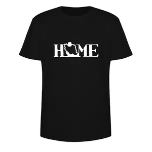 تی شرت آستین کوتاه مردانه مدل home کد 03 رنگ مشکی
