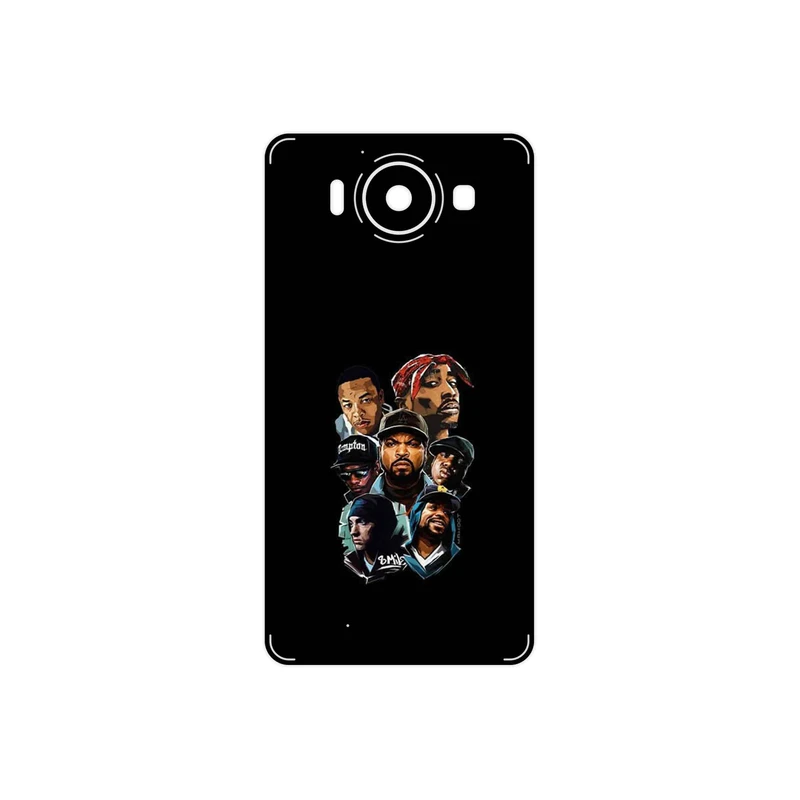 برچسب پوششی ماهوت مدل Great Rappers Digital Art مناسب برای گوشی موبایل مایکروسافت Lumia 950