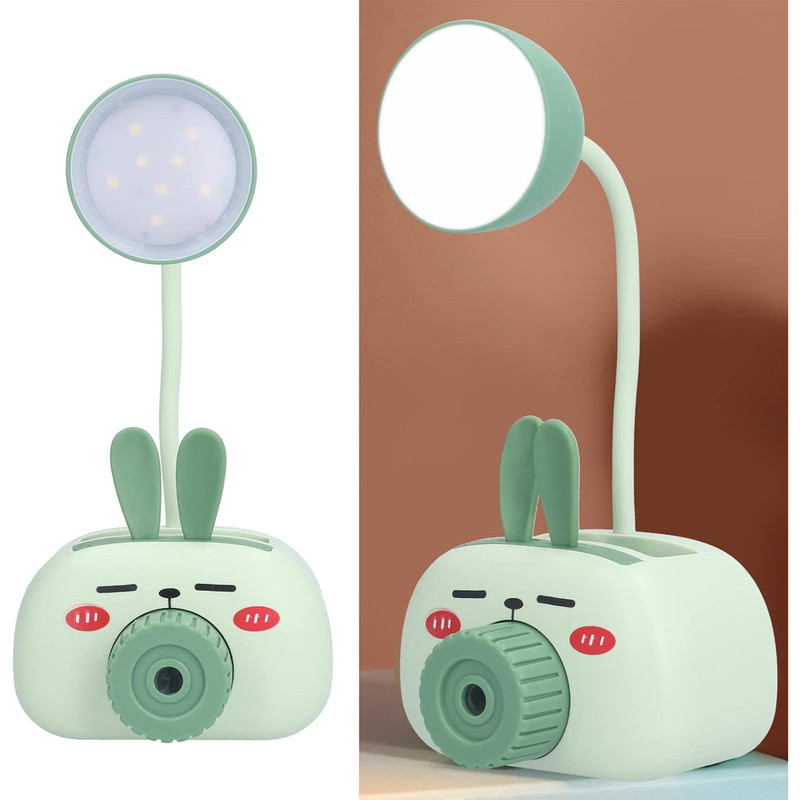 چراغ مطالعه شارژی مدل مدادتراش دار طرح خرگوش چشم بسته کد BOBO219