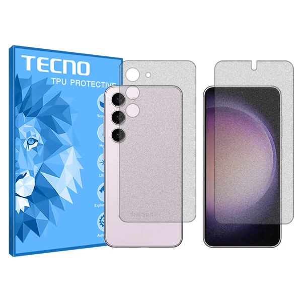محافظ صفحه نمایش تکنو مدل HyMTT مناسب برای گوشی موبایل سامسونگ Galaxy S23 به همراه محافظ پشت گوشی