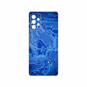 MAHOOT Blue Printed Circuit Board Cover Sticker for Samsung Galaxy A72