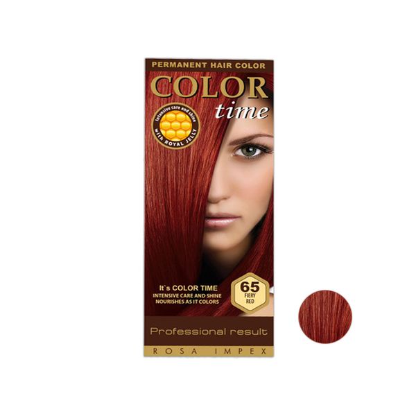 کیت رنگ مو کالرتایم شماره 65 حجم 40 میلی لیتر رنگ قرمز آتشین کیت رنگ مو کالرتایم شماره 65 حجم 40 میلی لیتر رنگ قرمز آتشین
