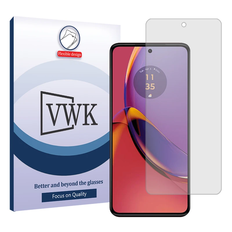 محافظ صفحه نمایش شفاف وی دبلیو کی مدل Tough مناسب برای گوشی موبایل موتورولا Moto G84