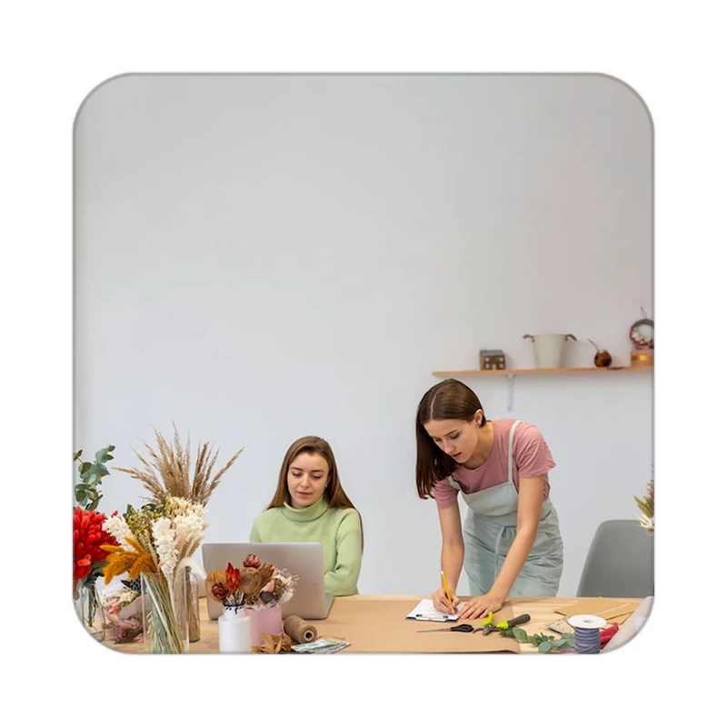 زیر لیوانی کاکتی طرح گل مدل mp19767