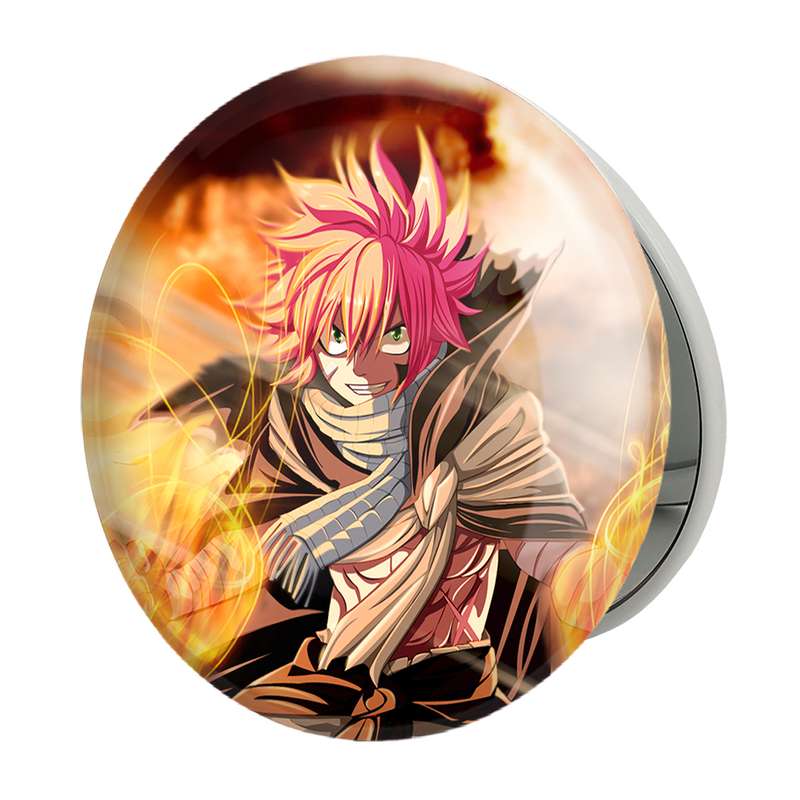 آینه جیبی خندالو طرح ناتسو انیمه فری تیل Fairy Tail مدل تاشو کد 16504