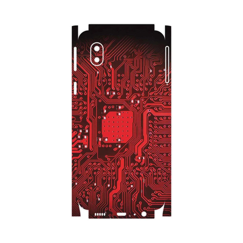 برچسب پوششی ماهوت مدل Red_Printed_Circuit_Board-FullSkin مناسب برای گوشی موبایل سامسونگ Galaxy A01 Core