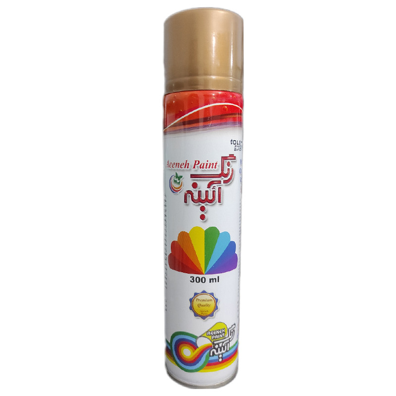 اسپری رنگ طلایی آیینه کد 106 حجم 300 میلی لیتر بسته 3 عددی