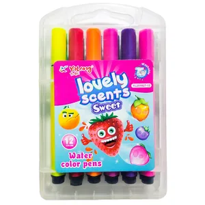 ماژیک رنگ آمیزی یالونگ مدل Lovely Scents کد 1201 بسته 12 عددی