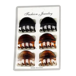 کلیپس مو زنانه مدل چنگکی کد G_Lnd_1534 مجموعه 6 عددی