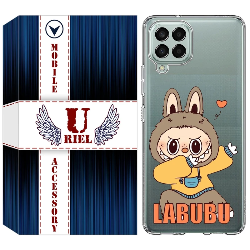 کاور یوریل مدل Clear کد 104 طرح لبوبو Labubu مناسب برای گوشی موبایل سامسونگ Galaxy M33