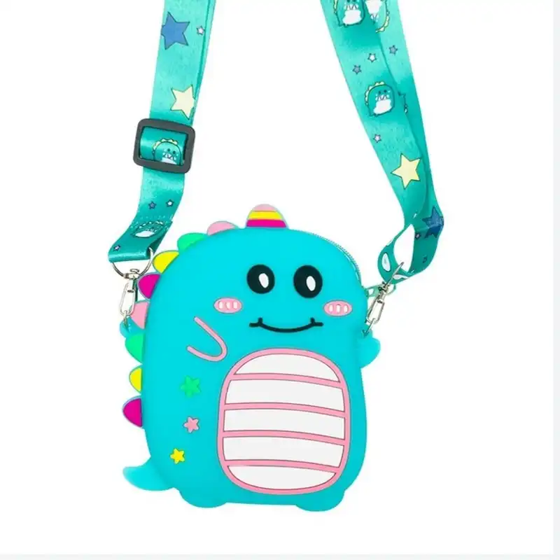 کیف رودوشی بچگانه مدل دایناسور سیلیکونی کد 01