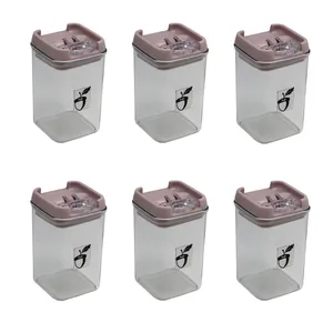 ست جای ادویه 6 پارچه مدل بلوط کد YP-SIZE2-7.5x7.5x13CM