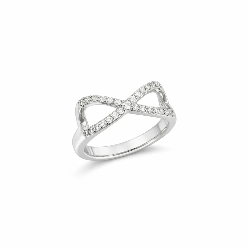 انگشتر زنانه مدل نگین‌دار ضربدری مدل Ring-i