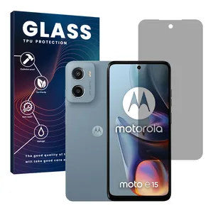 Glass Resistant model privacy screen protector suitable for Motorola Moto E15 Mobile phone 